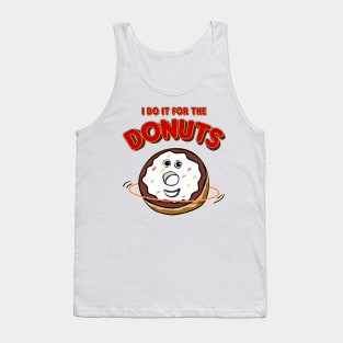 Funny Hooping Hula Hoop Fitness And Cute Donut, Doughnut Tank Top